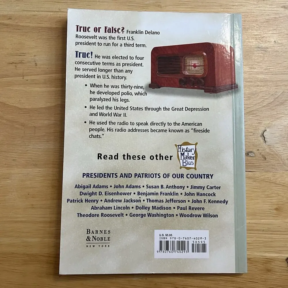 Franklin D Roosevelt History Makers Bios by Laura Hamilton Waxman Paperback Book